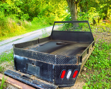 Steel Flatbed Truck Bed 70 Wide X 76 Long Used Led Tail Lights