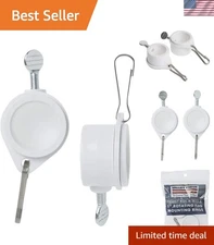 Durable 1-Inch Diameter Rotating Mounting Rings - 2-Piece for Flag Display