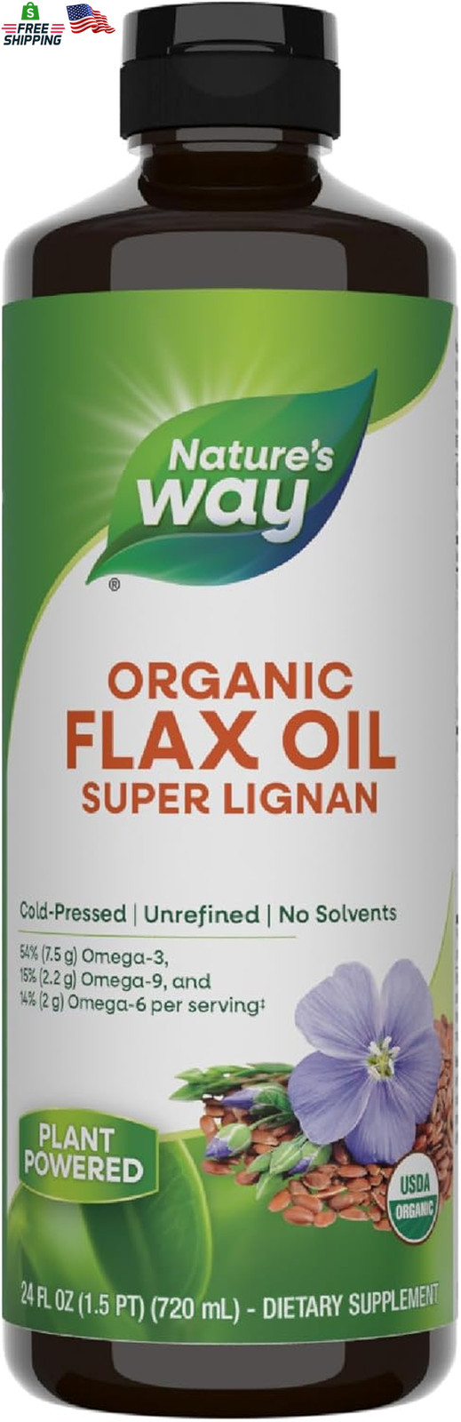 Super Lignan, Cold-pressed, And Unrefined, 24 Fl O