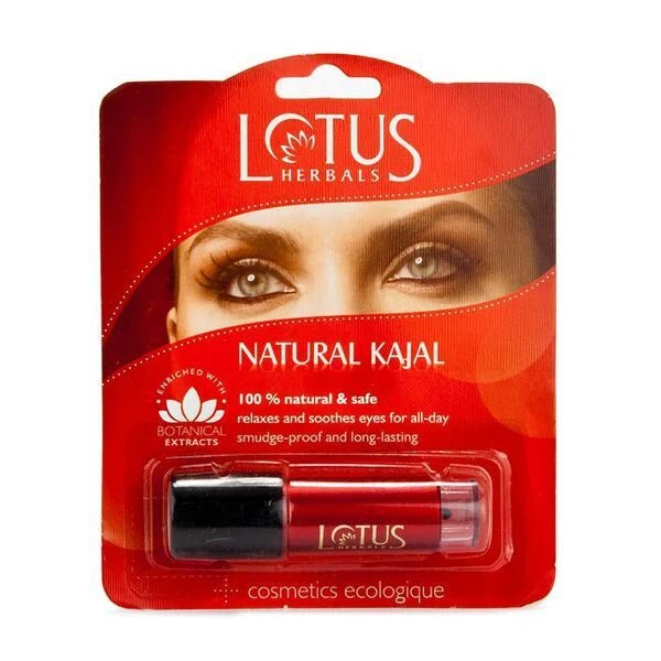 Lotus Herbals Black Pencil Kajal soothes eyes 24 hour Smudge proof 4 gms Pack 2 - Image 2 of 4