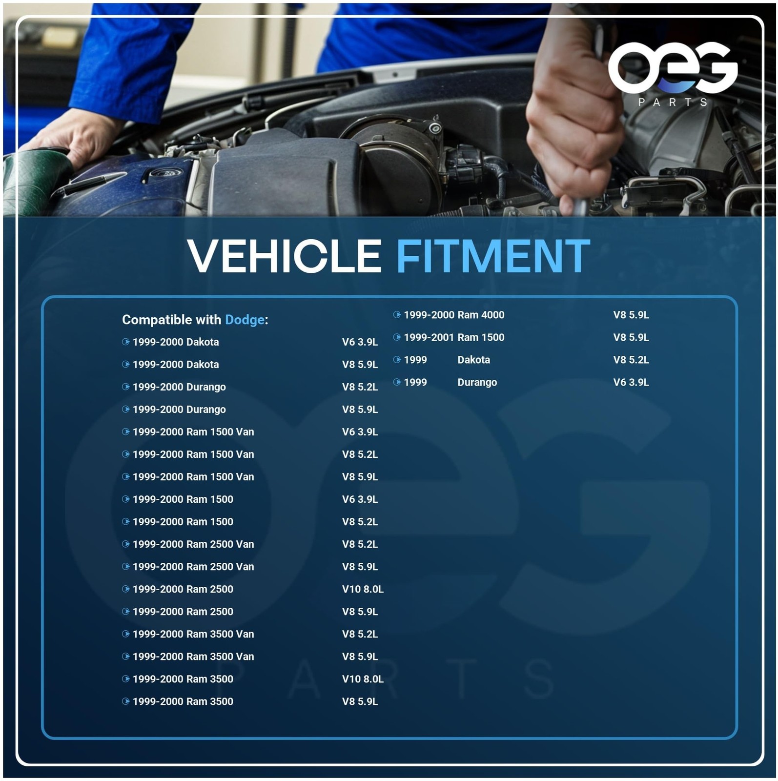 OEG Parts New Alternator Compatible With Dodge Ram Pickup Van 1500 2500 3500 ... thumbnail 4