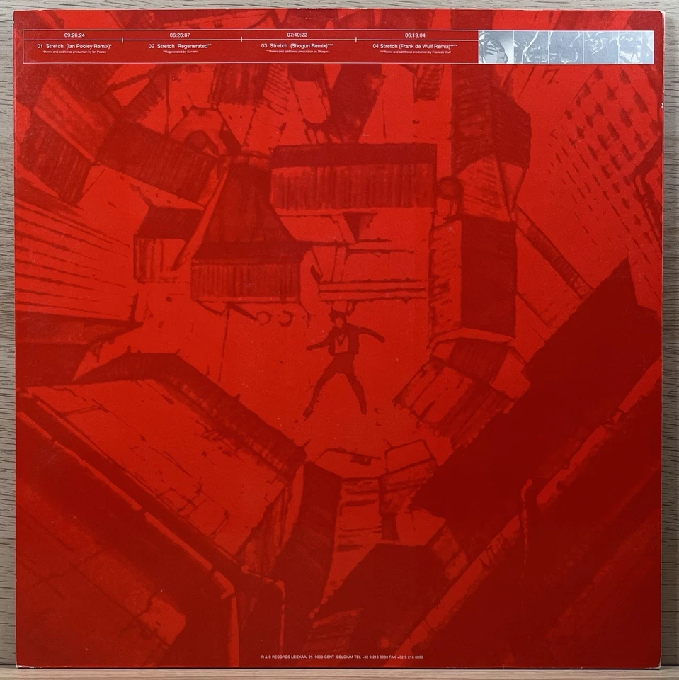 Ken Ishii Stretch 1996 Limited Edition Red 4 Track 12" Vinyl Record Foto 3 de 4