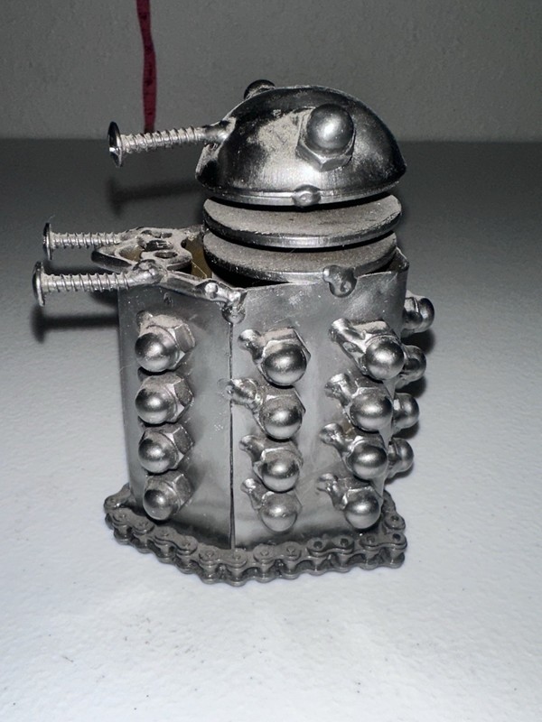 Dalek Steampunk Metal Art Sculpture | Unique Sci-Fi Gift for Him | Home Decor