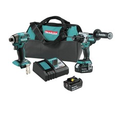 Makita XT297T 18V LXT 1/2" Hammer Drill Driver Impact Driver Combo Kit New