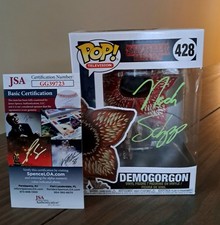 Funko Pop Stranger Things 428 Demogorgon firmado Noah Schnapp JSA Testigo Certificado de Autenticidad