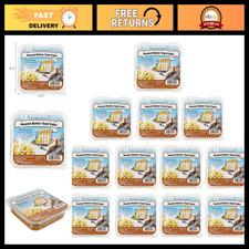 Pack of 12 Peanut Butter Suet Cakes - 12 oz. Each, Ideal for Wild Birds, High En