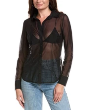 Commando® Chic Mesh Button-Down Shirt Women's