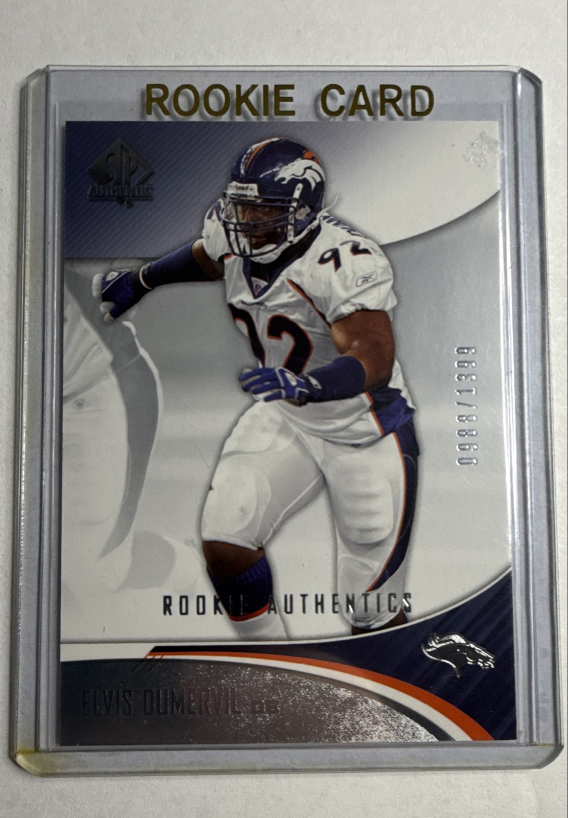 Elvis Dumervil SP Authentic #146 Base