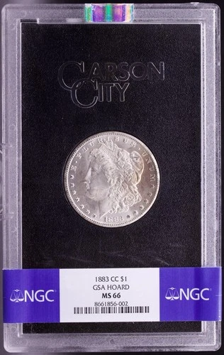 1883-CC Morgan $1 GSA Hoard NGC MS66 Gem Carson City Dollar