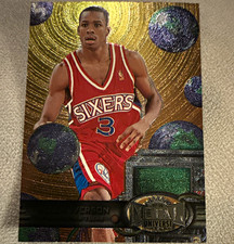 SkyBox 1997-98 Metal Universe Allen Iverson 76ers NBA Basketball Card #20
