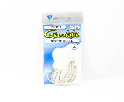 Gamakatsu 12051 Circle Hook Big Eye Tin Size 7/0 , 4 per pack (2948)