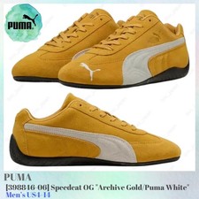 Puma Speedcat OG Archive Gold Puma White 398846-06 Men's US4-14 NEW