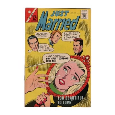 JUST MARRIED #43 Charlton 1965 Silver Age Romance Comic Giordano Crying Pop Art
