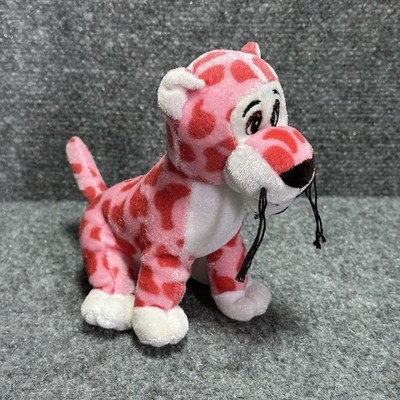 Vintage Pink Panther Heart AOP 6.5'' Plush Toy Valentines Love Red Heart Rare 90s