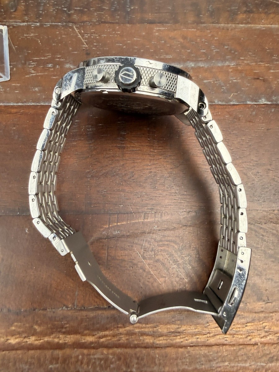 Rare Vintage Y2K DIESEL Little Daddy DZ7259 Big Chrono Men's Watch