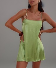 Princess Polly Women’s Apple Cider Mini Dress Green Size US 0 New