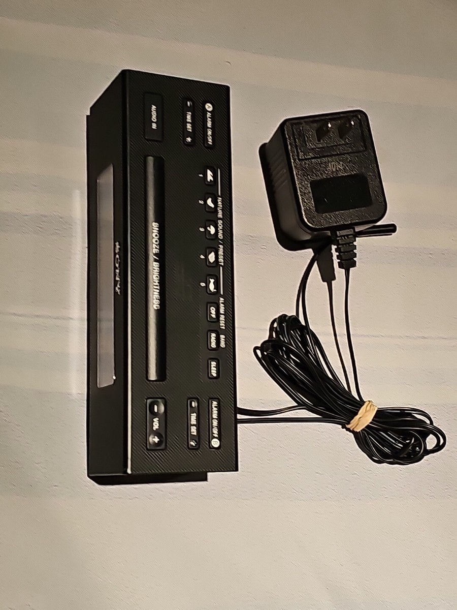 Sony Dream Machine Alarm Clock Radio Aux Cord Speaker Nature