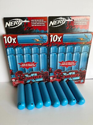 NERF MEGA Dart Refill F1597 Blue 28 Pcs Total Partial New In Box