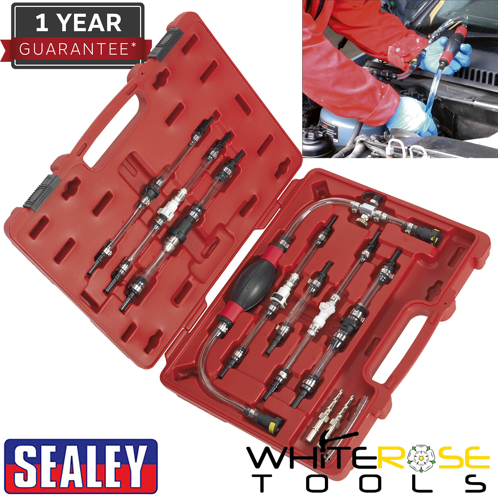 Sealey Diesel Fuel Priming Set Bleeding Tool Set Storage Case eBay