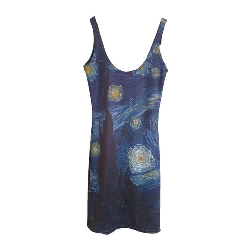 Black Milk Clothing Starry Night Bodycon Dress XS Museum Van Gough Art Print