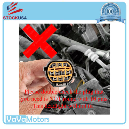 Fits 2018 2019 2020 2021 Hyundai Kona Halogen Headlight & Bezel Assembly Left - Picture 4 of 10