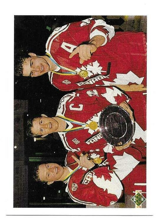 ERIC LINDROS KRIS DRAPER STEVEN RICE 1990-91 UPPER DECK CC NEAR MINT CONDITION