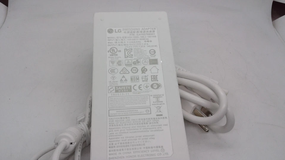 Genuine LG switching Adapter 19V 7.37A ADS-150KL-19N-3 190140E EAY65768901 - Image 3 of 3