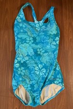 Ocean Aqua Shape Swimsuit Size 16 Women  s One Piece