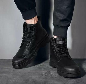 flat leather lace up ankle boots