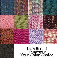 Lion Brand Homespun Bulky Yarn Many Hard 2 Find Discontinued Colors Choice