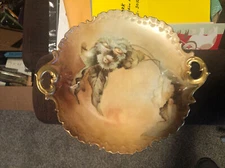 Rosenthal RC Monbijou Bavaria Painted Double Handled Plate