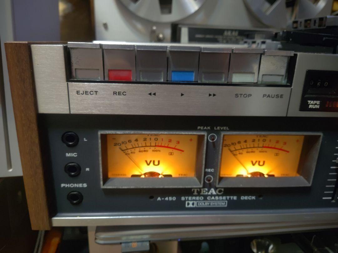TEAC A-450 Very Good Working Stereo Cassette Deck Vintage TEAC A-450 Very Good Working Stereo Cassette Deck Vintage