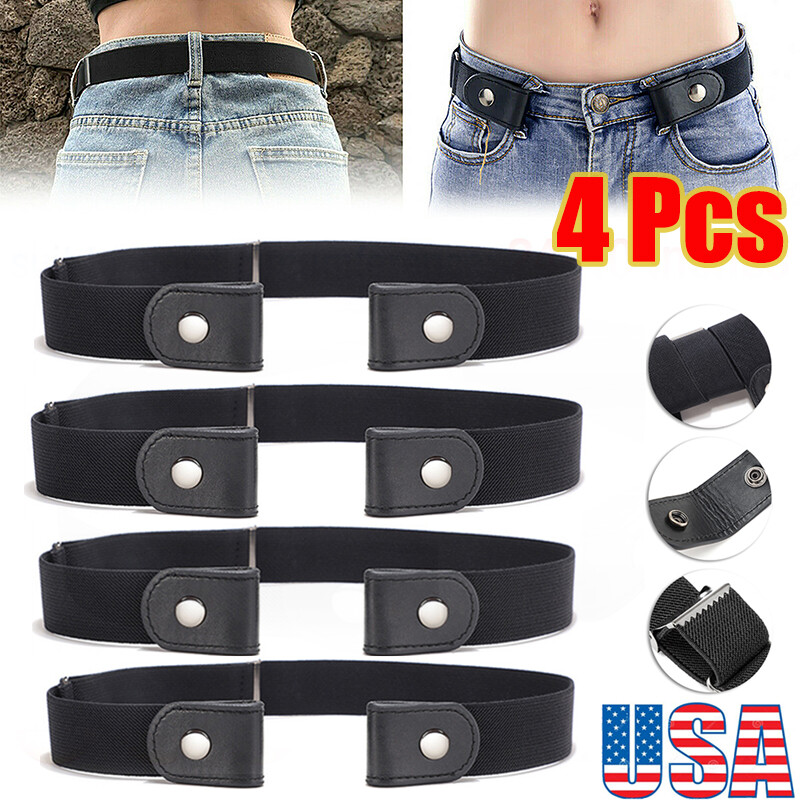 X Buckle-free Elastic Invisible Waist Belt for Jeans No Bulge Hassle Men  Women
