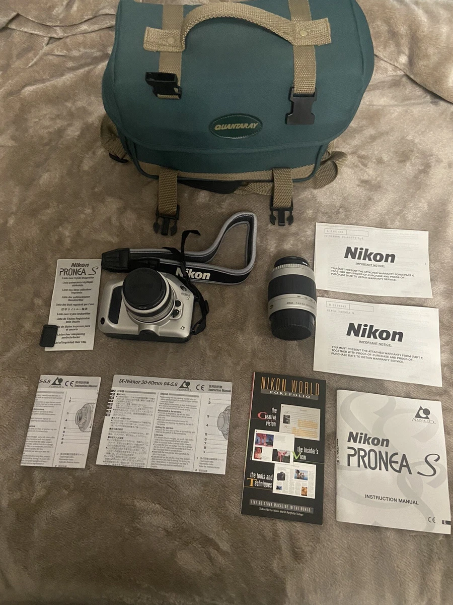 Nikon Pronea S Camera Bundle With 30-60 Lens + 60-180 Lens, Bag