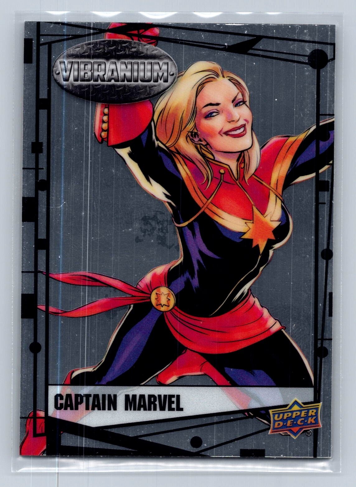 Captain Marvel - 2015 UD Marvel Vibranium Base Set Card # 2