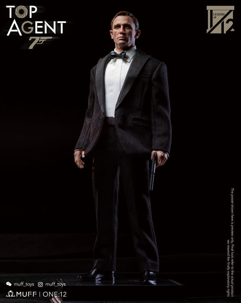 New In Stock MUFF TOYS MF06 1/12 Top Agent 007 James 6 New In Stock MUFF TOYS MF06 1/12 Top Agent 007 James 6