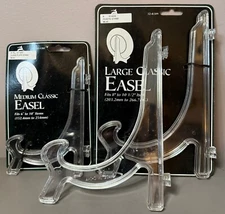 Large Classic Acrylic Easels Lot of 3 by Tripar 1 Medium 2 Large