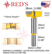 38MM Carbide Tipped Hinge drill bit Jig Boring Hole Saw Cutter Forstner REDS