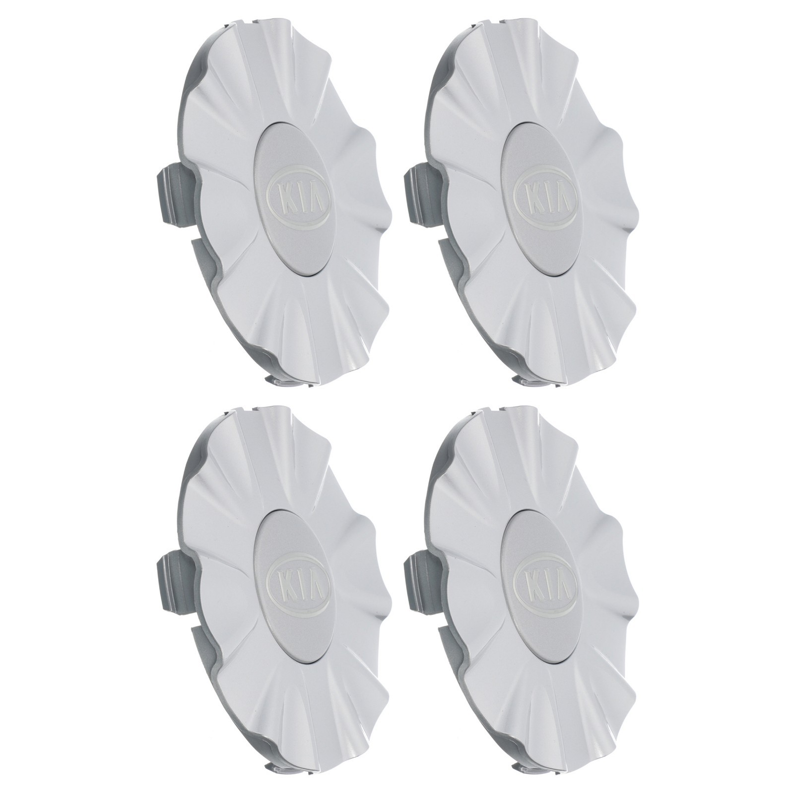 OEM Wheel Hub Center Cap Set of 4 Chrome w/Kia Logo 0607 Rio Rio5 529621G100 eBay