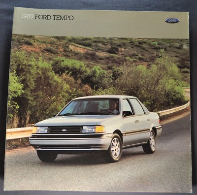 1989 Ford Tempo Catalog Sales Brochure LX GL GLS Excellent