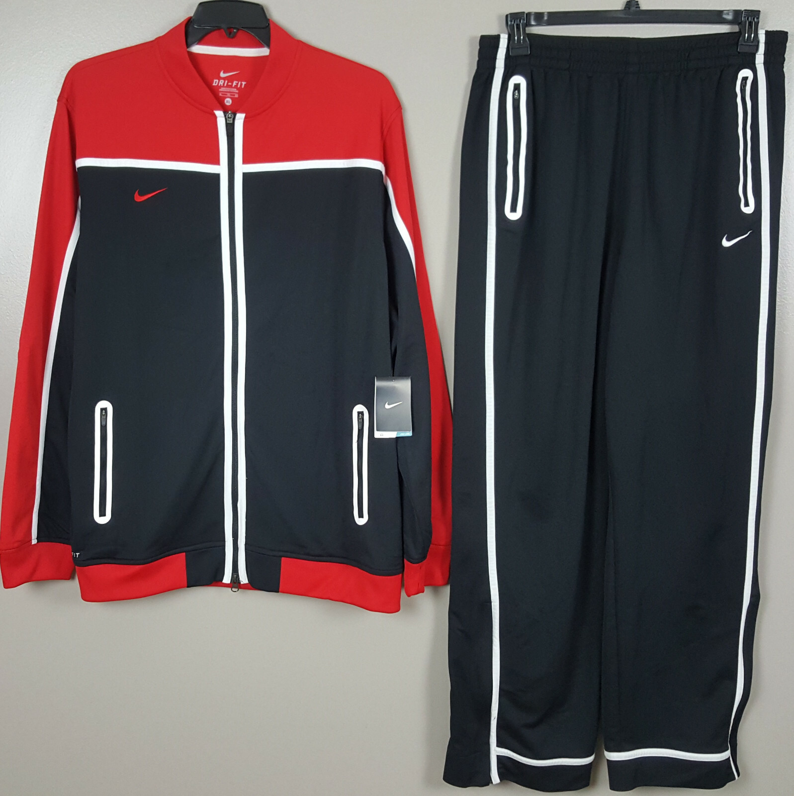 NIKE BASKETBALL TRACK SUIT JACKET + PANTS SET OUTFIT … Gem