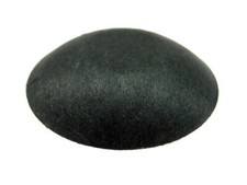 1.75" Speaker Dust Cap, Black Paper, Flat Top, DC-1.75P-Flat