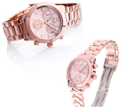 OROLOGIO R\u0026G TIME DA DONNA ACCIAIO COLORE ORO nickel free | eBay