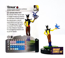 DC Heroclix Toyman 058 w/ Card Notorious Set