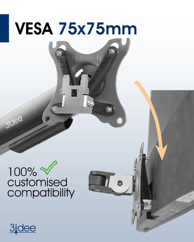 HP 22m,24m,27m Monitor VESA Adapter - 75x75 mm - Bild 3 von 6