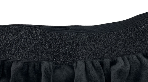Hanna Andersson Girls Black Velvet Holiday Skirt 5 110 Sparkle Waistband NEW NWT - Picture 4 of 11