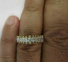 14K Gold Diamond Wedding Band Ring Diamond 1.10 Carats F-VS2 3.10 Gr Value 7K