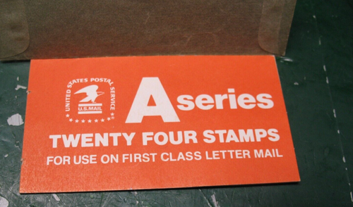 A SERIES TWENTY FOUR STAMPS FIRST CLASS LETTER MAIL BOOKLET
