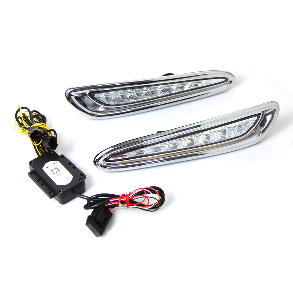 Car LED Daytime Running Lights DRL Turn Signal Lamp For Mazda 3