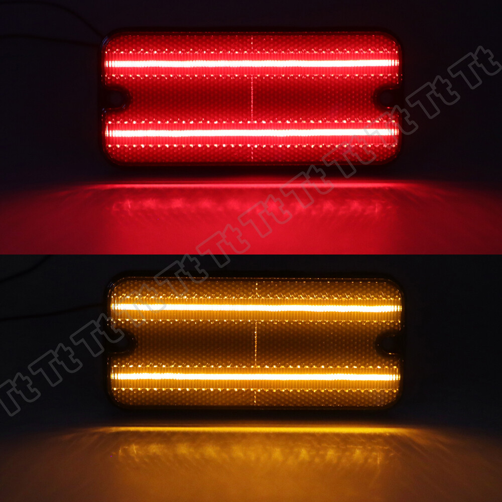 1972 Chevy NJSBYL LED Side Marker Lights For Chevy And GMC C/K Series C10 C20 C30 K10 K20 K30 C1500 C2500 C3500 K1500 K2500 K3500 R30 V30 R3500 V3500 Smoked Lens Front - Foto 2